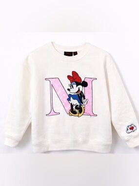 Disney Minnie Mouse Sequin Sweatshirt Girls 11 12 White Forever 21